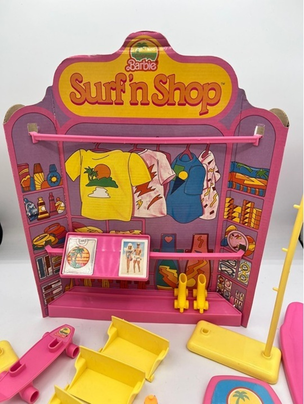 Vintage 1987 BARBIE Mattel Surf'n SHOP Set INCOMPLETE